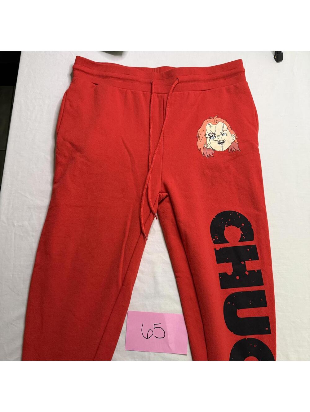 Red Chucky Graphic Jogger Sweatpants Large